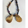 Tan Shell & Tiger's Eye Beaded Necklace