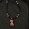 Autumn Toned  Glass-fused Pendant Necklace