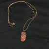 Lace Agate  &  18Kgold chain necklace